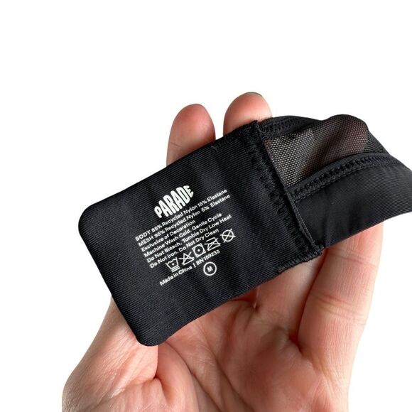 Parade Black Colorful Re:play Dream Fit Triangle Bralette In Midnight Garden - Picture 8 of 9